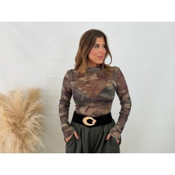 Camiseta camuflaje tull