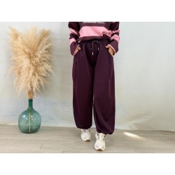 Pantalón chándal berenjena