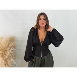 Camiseta Corset cremallera