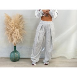 Pantalón chándal pinza gris